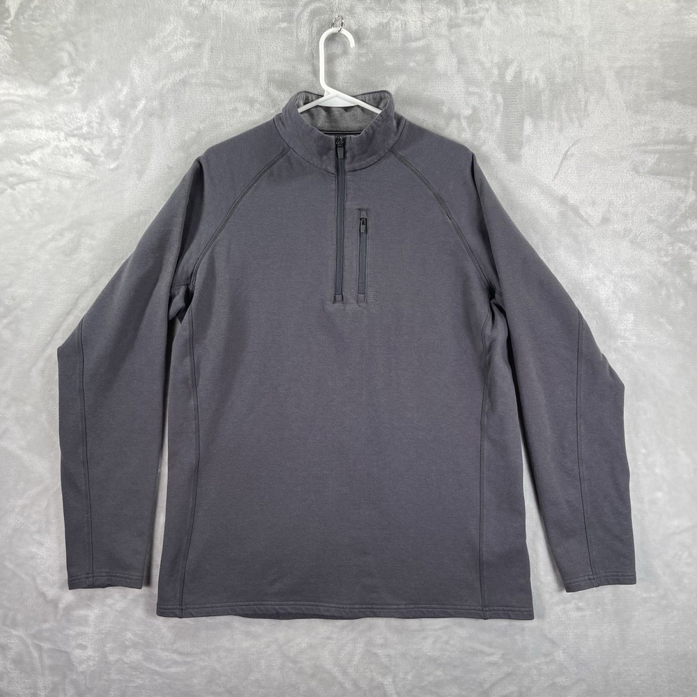 Free Fly Apparel Sweatshirt Mens Large 1/4 Zip Pullover Lightweight Performance